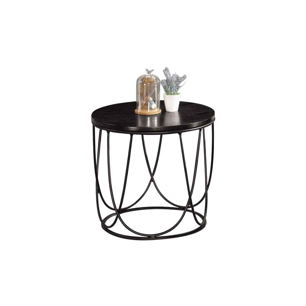 但丁1.4尺工業風圓型小茶几/邊几/邊桌/小圓几