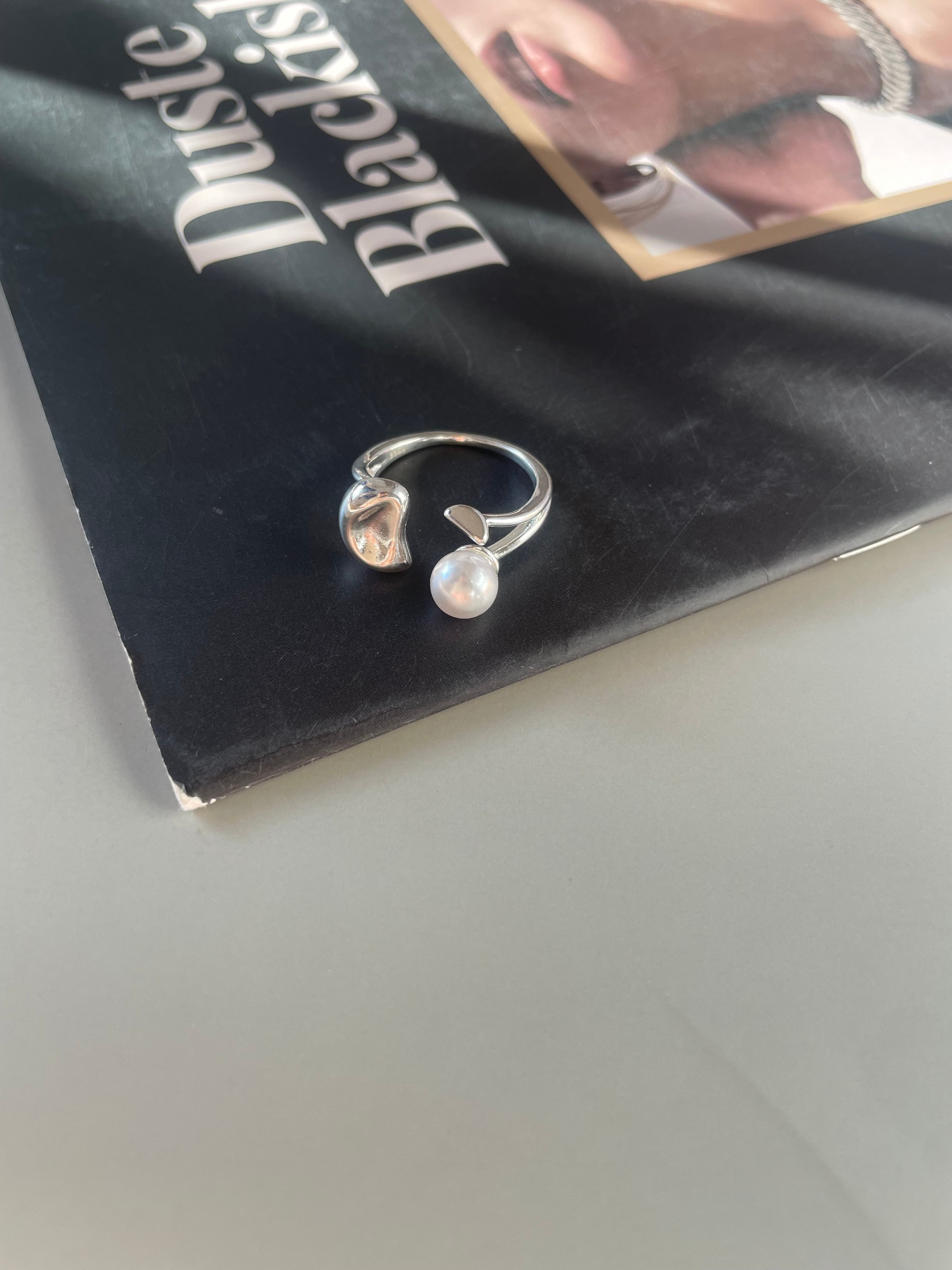 open pearl ring