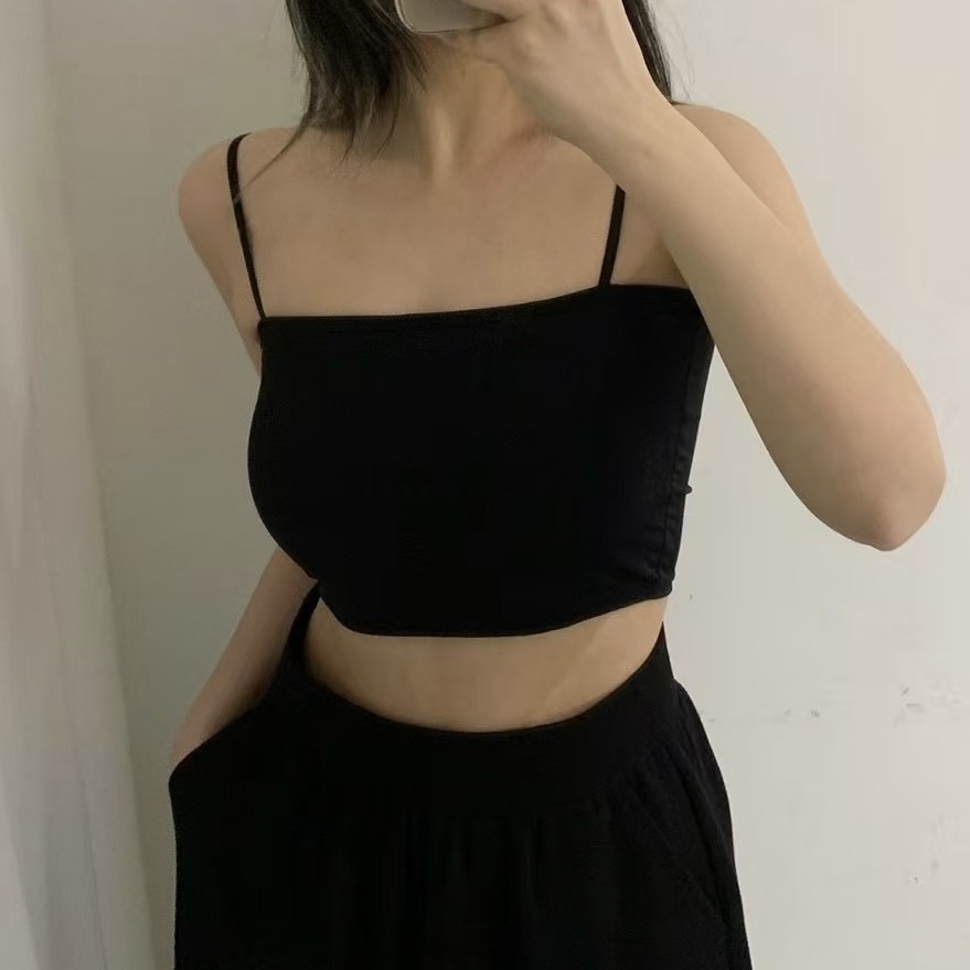 UB10滑料細肩基礎平口Bratop(白/米/黑，無折扣）