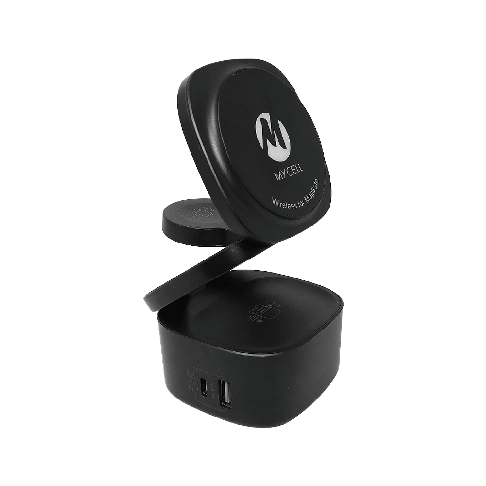 【MYCELL】65W GaN 5in1 磁吸式無線充電器