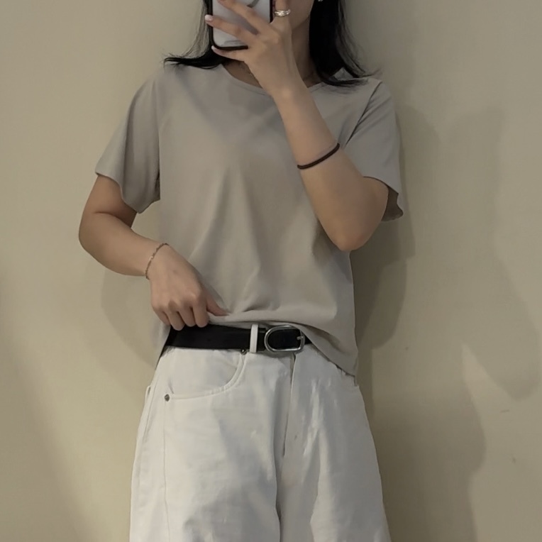 《自訂款》基礎通勤必備款修飾肩膀車線T(五色)