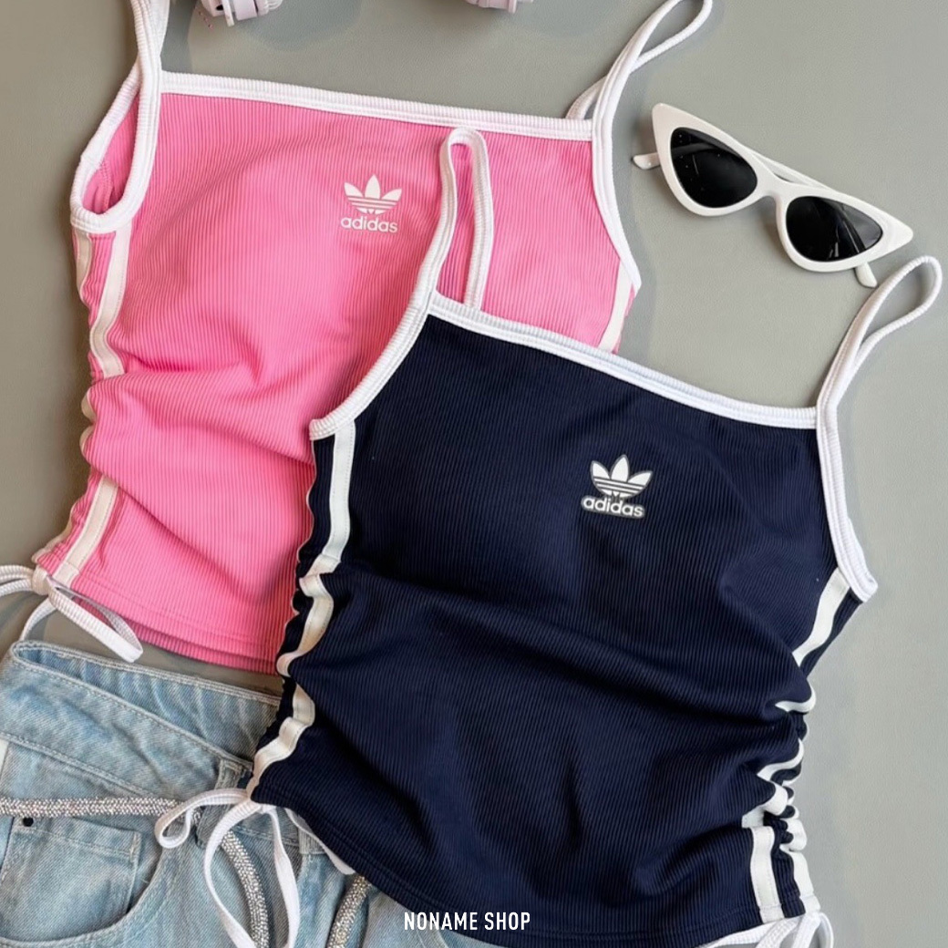 ADIDAS OG 三葉草 抽繩 胸墊 運動 短版 細肩帶 背心 三色 (女款)