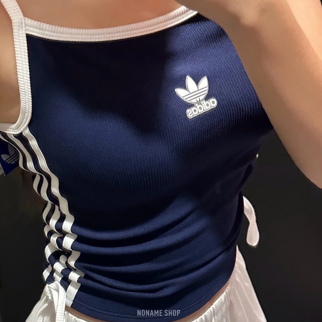 ADIDAS OG 三葉草 抽繩 胸墊 運動 短版 細肩帶 背心 三色 (女款)