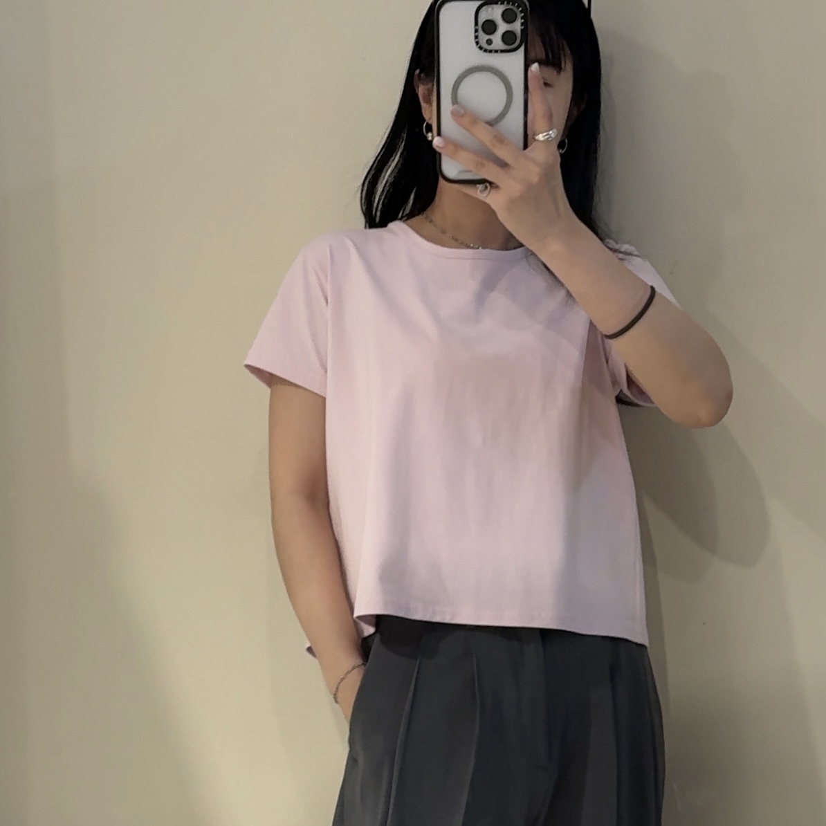 《自訂款》春夏淡色系後交叉造型柔軟T(奶黃/白/櫻花粉)