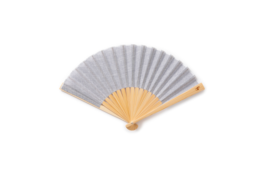 中川政七-不需袋子的蚊帳織扇子 紺青