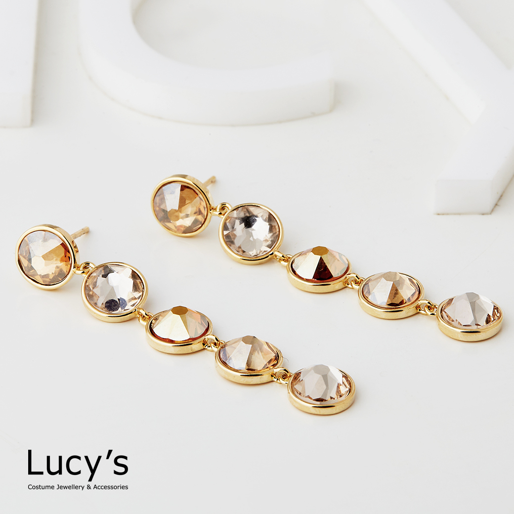 漸層光彩 耳環 (五色) (125569-125573)