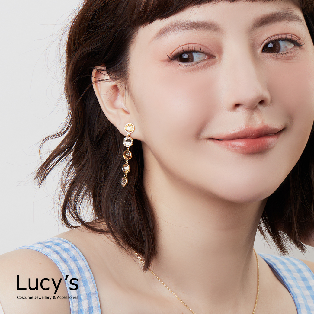 漸層光彩 耳環 (五色) (125569-125573)