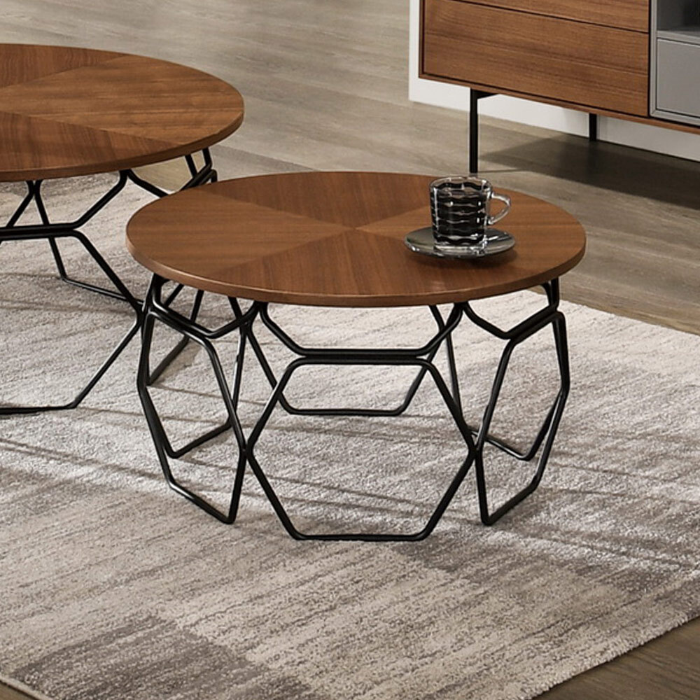 索恩2尺工業風圓型小茶几