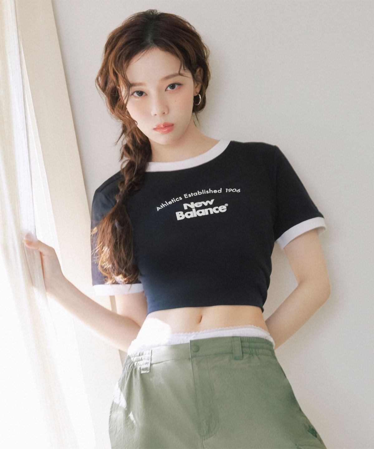 【代購】New Balance 女 AESPA 金冬天 IU 同款 Ringer 短袖 NBNEF2W512