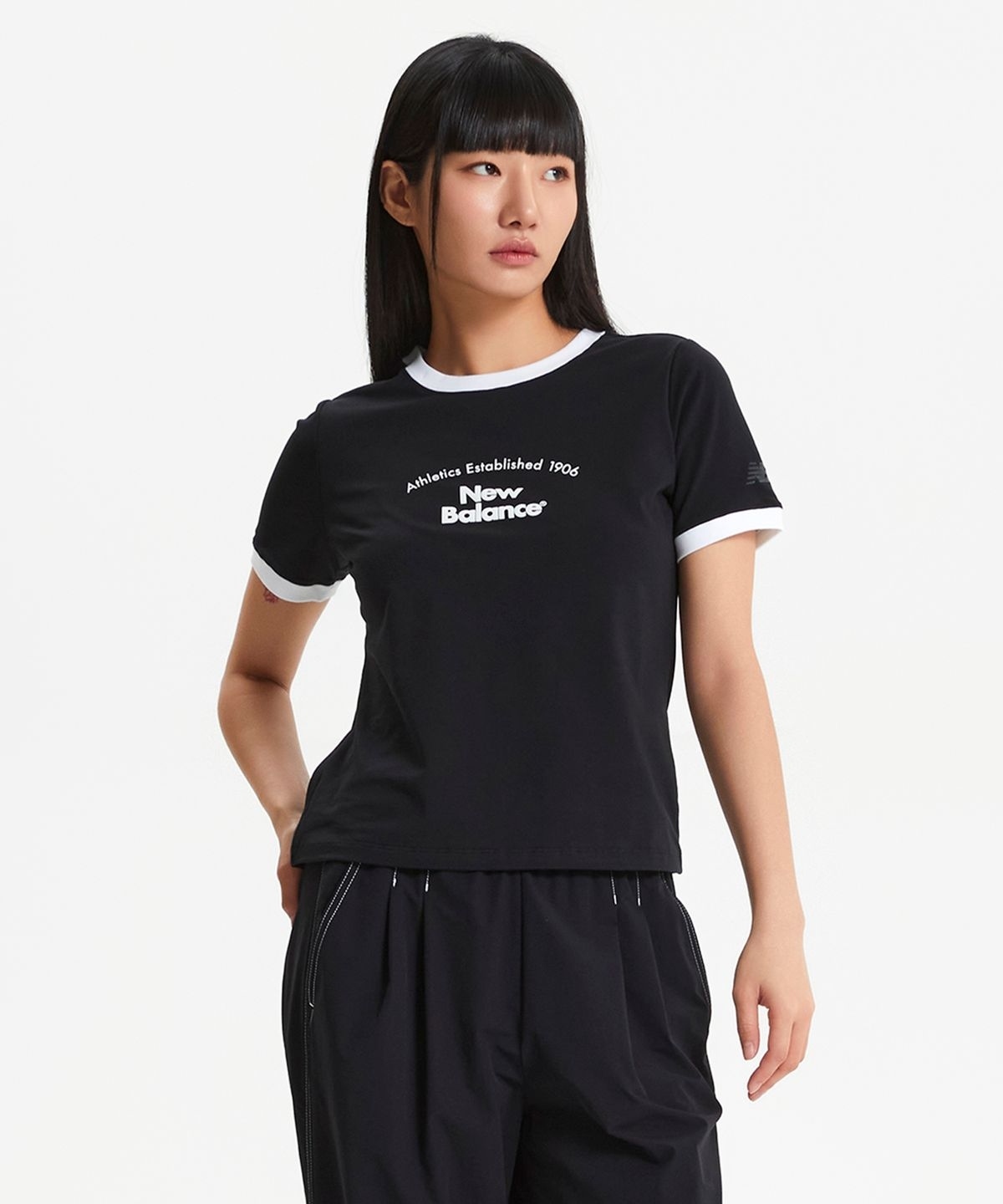 【代購】New Balance 女 AESPA 金冬天 IU 同款 Ringer 短袖 NBNEF2W512