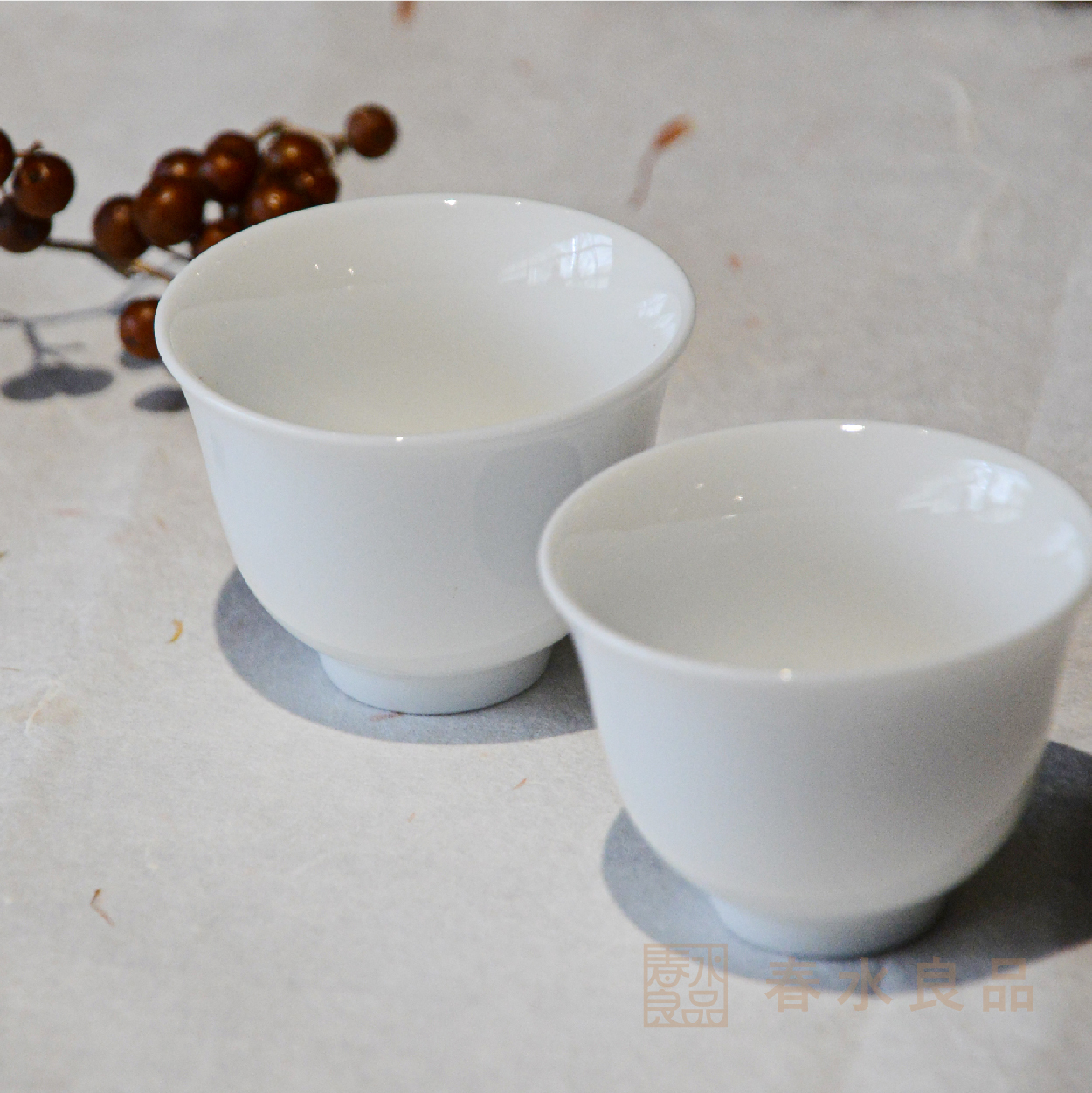 【匠心茶具】白瓷甘玉蘭杯(2入)｜秋山堂出品