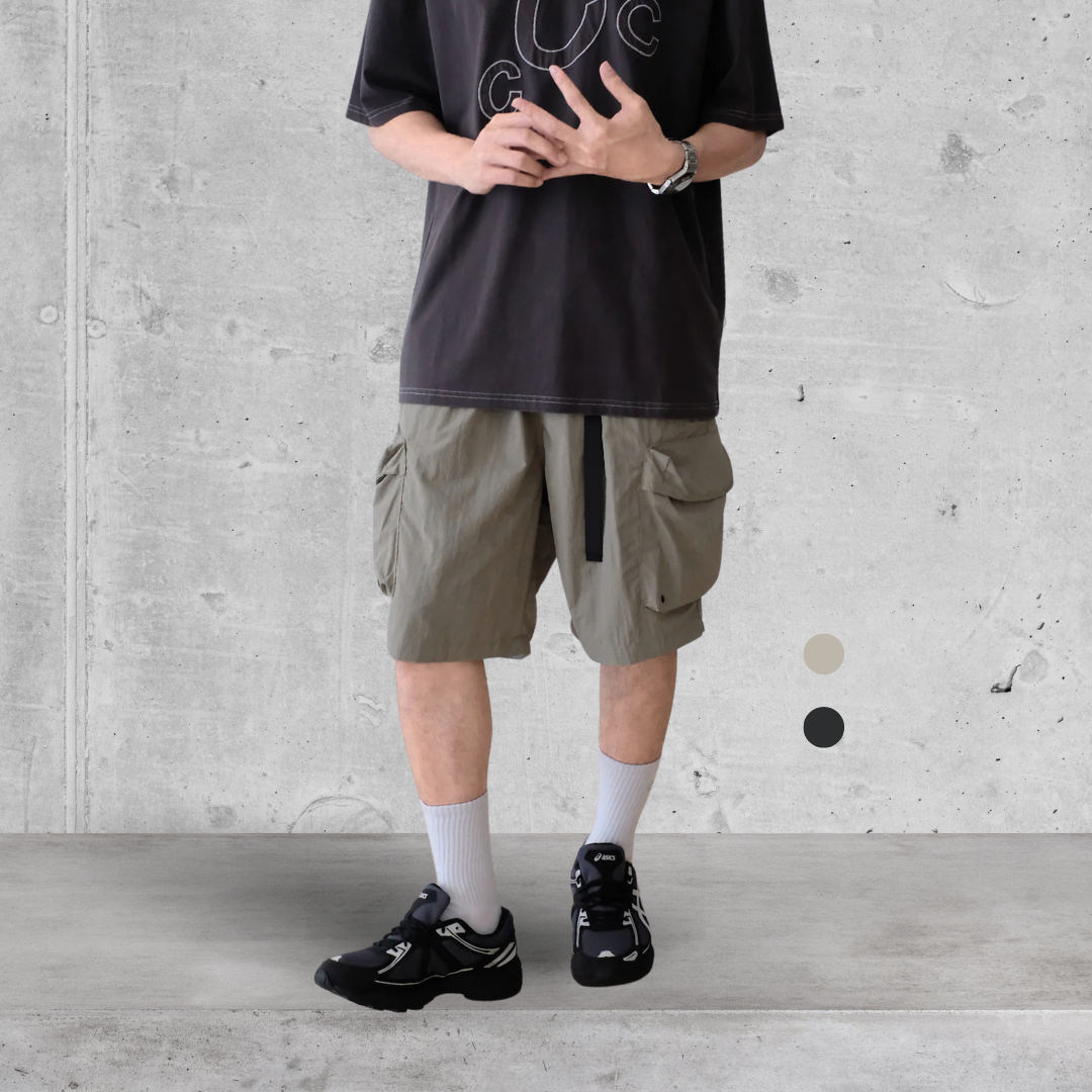 （現貨）WP049 日系 機能 卡扣腰帶 尼龍 工裝短褲