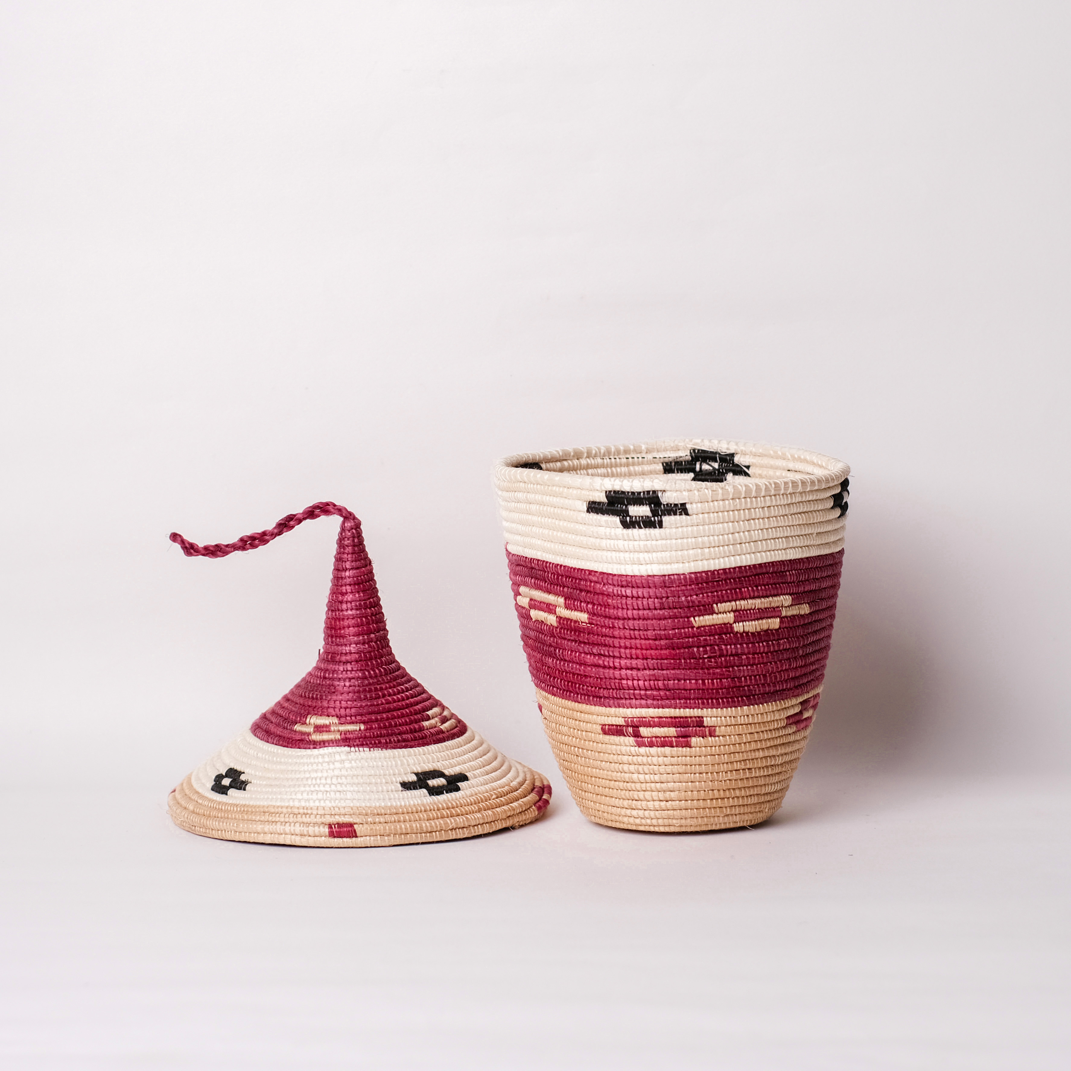 香草編織｜Agaseke 和平籃 A69 - 12cm｜盧安達