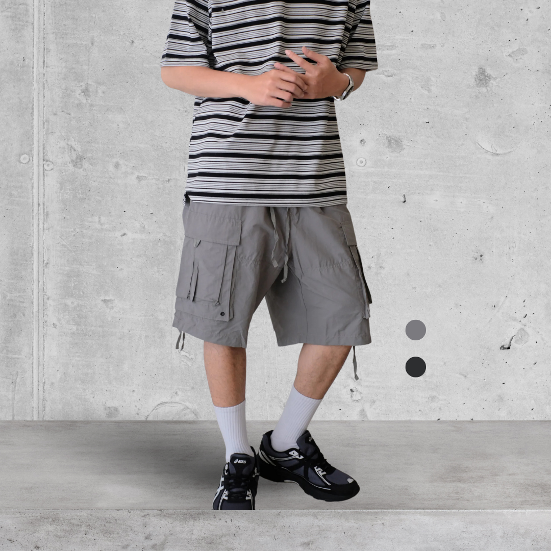 （現貨）WP050 日系 多口袋 可縮口 綁繩 機能短褲