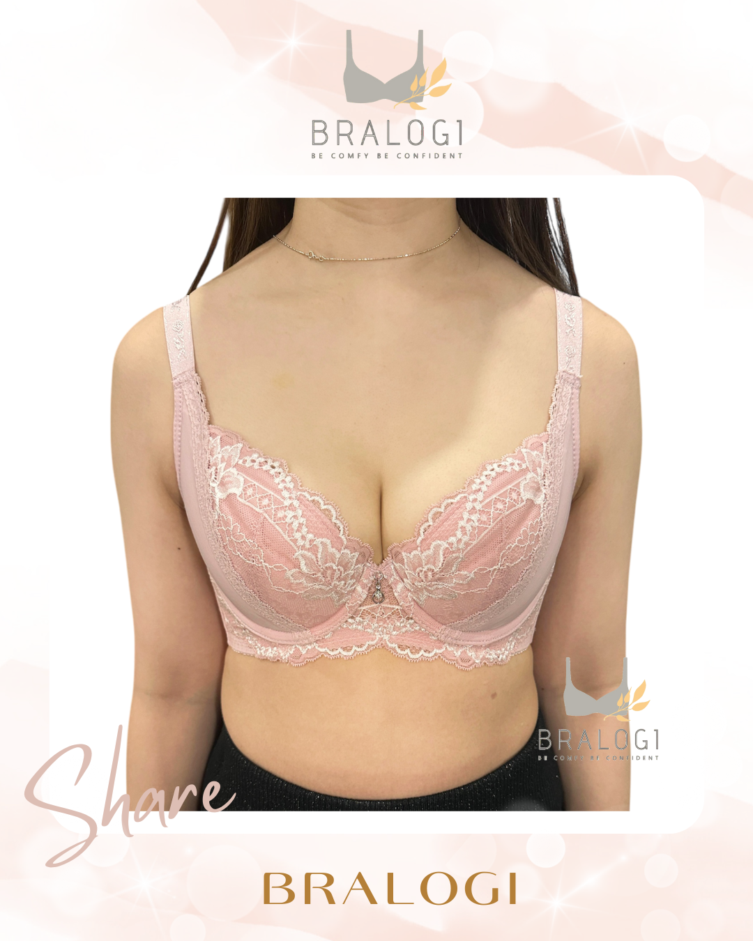 8027 集中包覆防擴蕾絲涼感 C-F罩