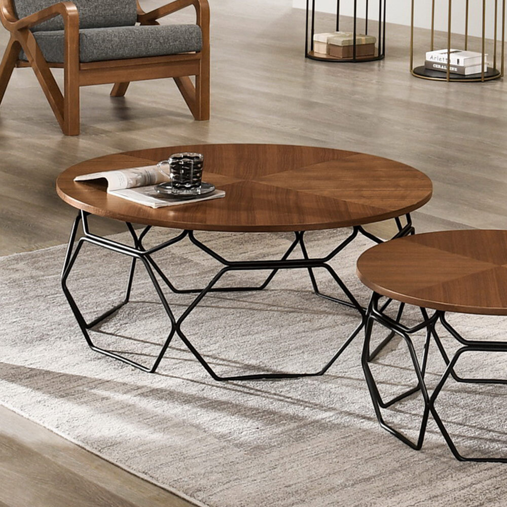 索恩3尺工業風圓型大茶几