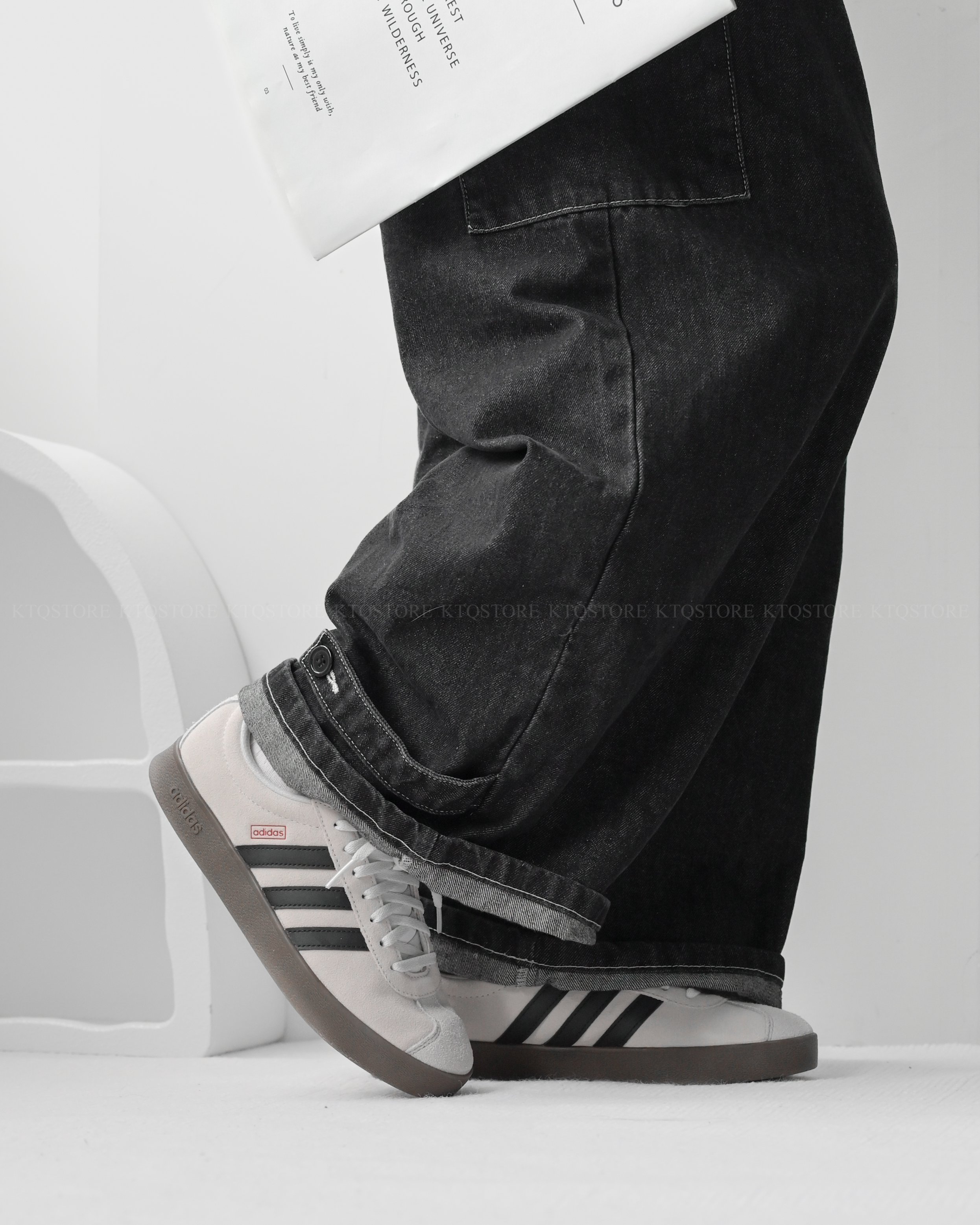 KTQ STORE ‧ ADIDAS NEO VL Court Lifestyle平替款 德訓鞋 灰巧克力 JS3003