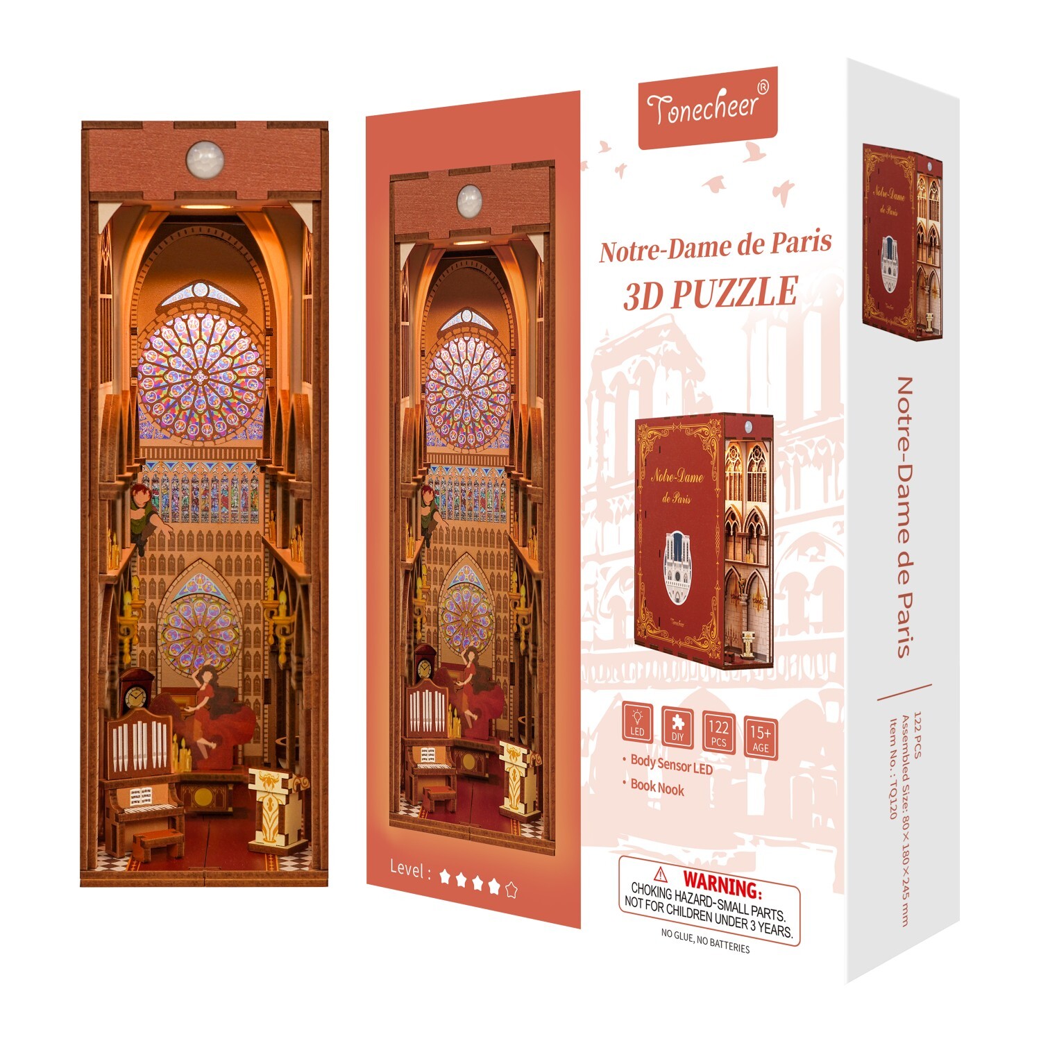 精品藝術博物館系列｜袖珍拼圖書擋架《巴黎聖母院》