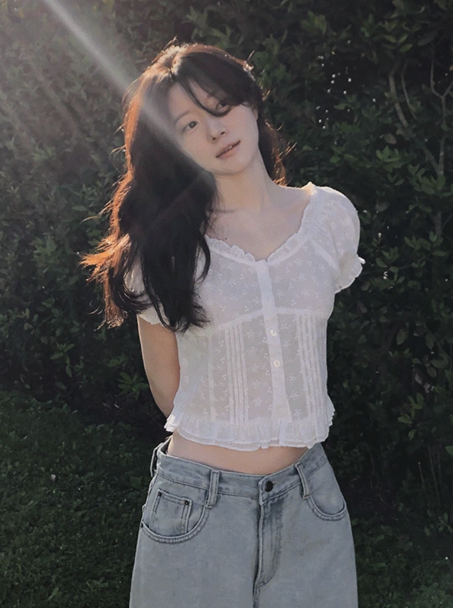 預訂｜SLOWAND #SLOWMADE 三層蕾絲拼接上衣 (One Color)