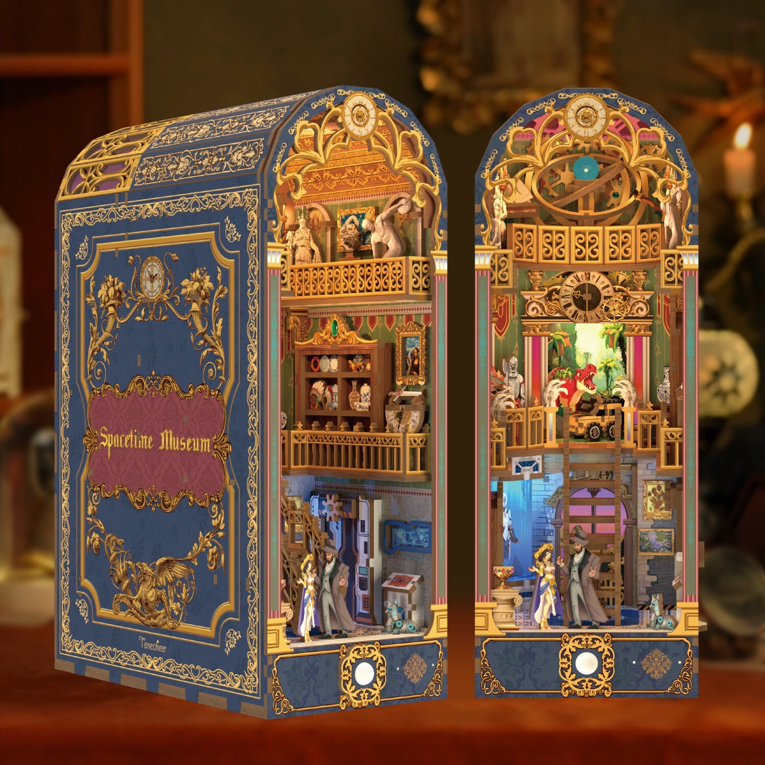 精品藝術博物館系列｜袖珍拼圖書擋架《時空博物館》【預計4月中陸續發貨】