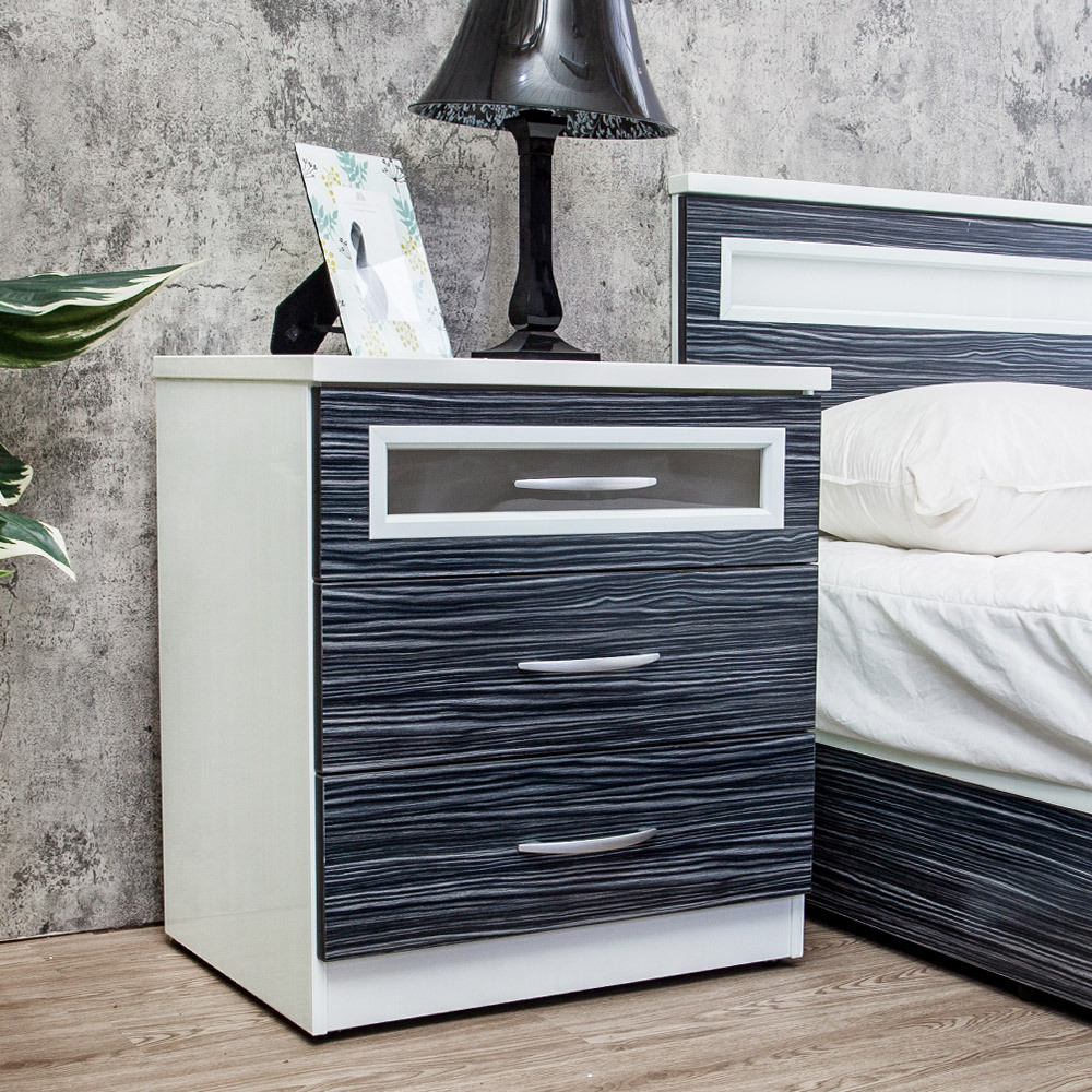 南亞塑鋼-2尺三抽塑鋼床頭櫃/抽屜收納櫃/置物櫃