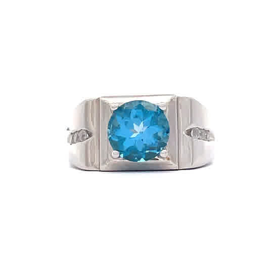 瑞士托帕石男戒M64