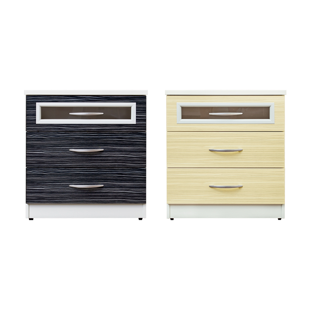 南亞塑鋼-2尺三抽塑鋼床頭櫃/抽屜收納櫃/置物櫃