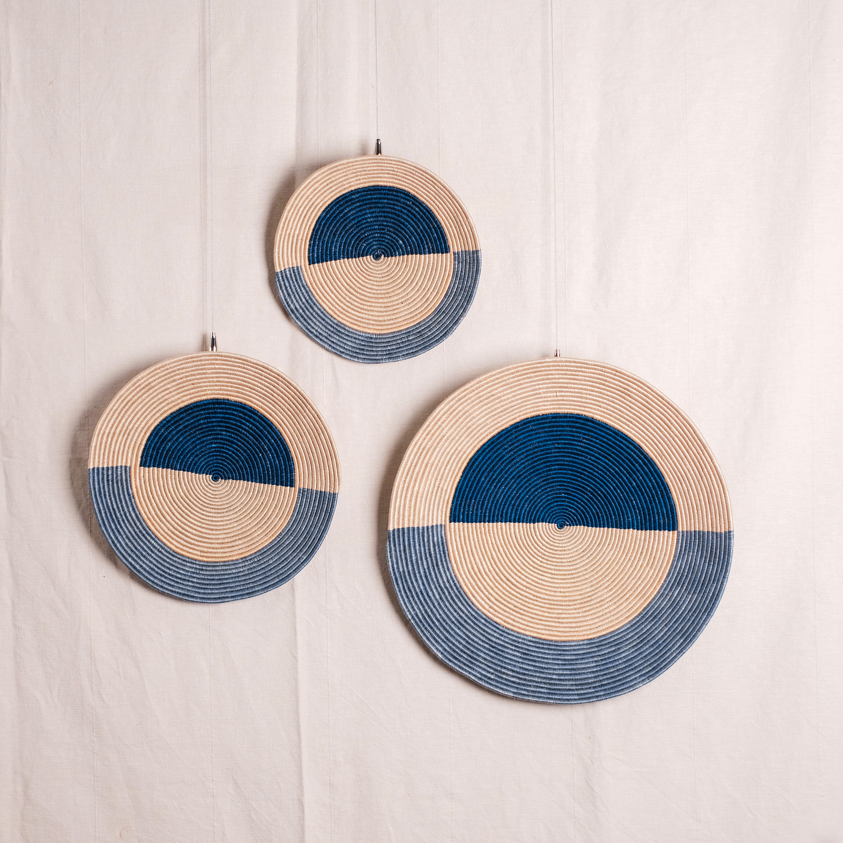 香草編織｜Ubuseke 淺盤三入組 A37｜盧安達