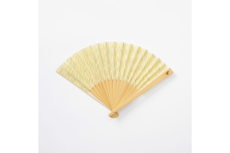 中川政七商店 - 不需袋子的波紋扇子 / 黃