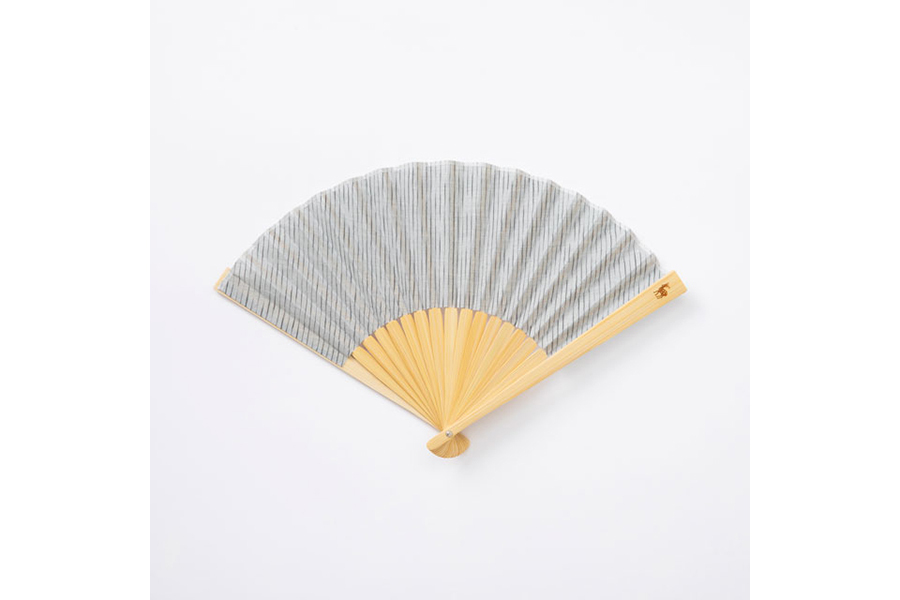 中川政七-不需袋子的波紋扇子 薄墨