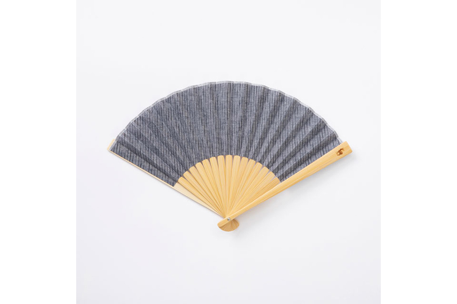 中川政七-不需袋子的波紋扇子 紺