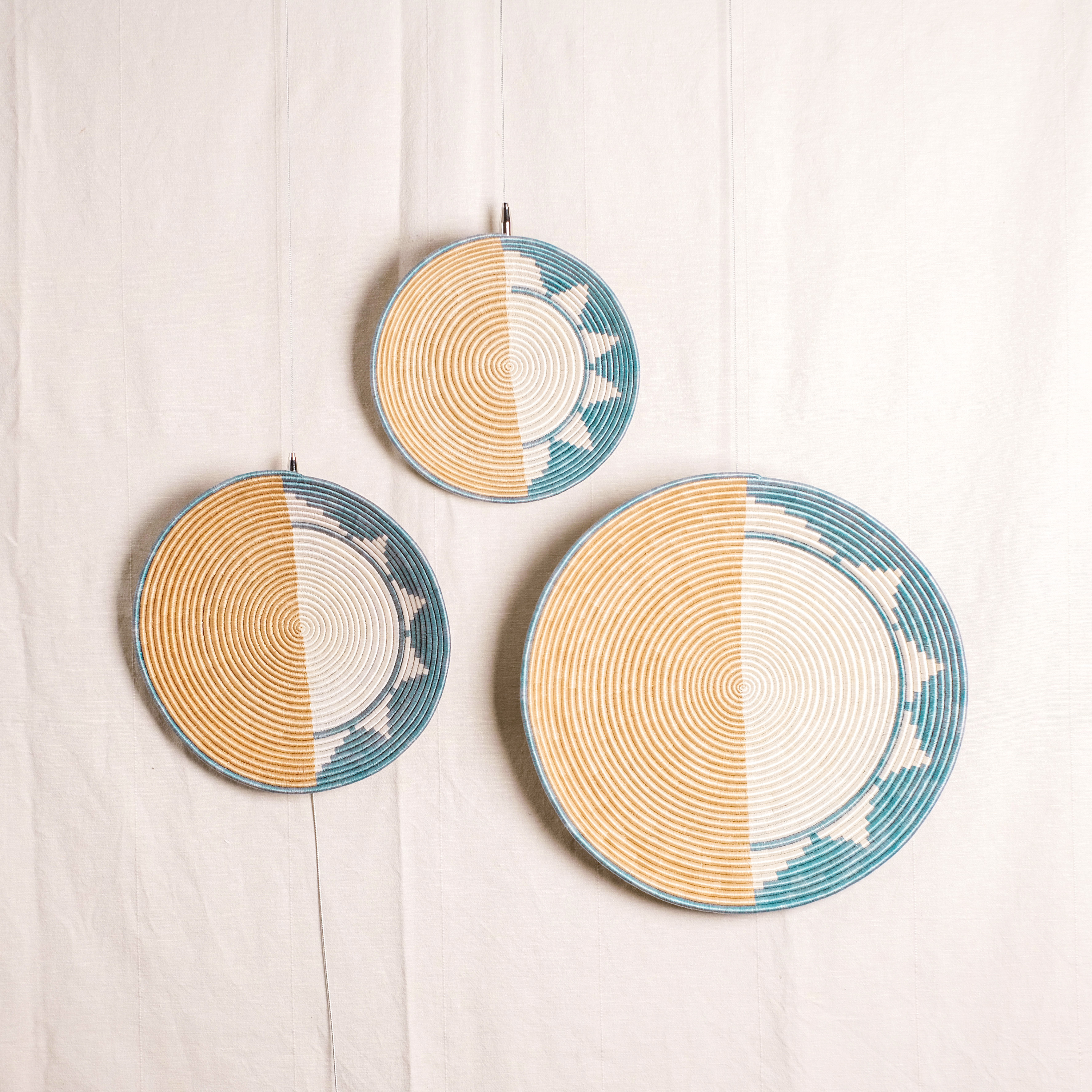 香草編織｜Ubuseke 淺盤三入組 A66｜盧安達