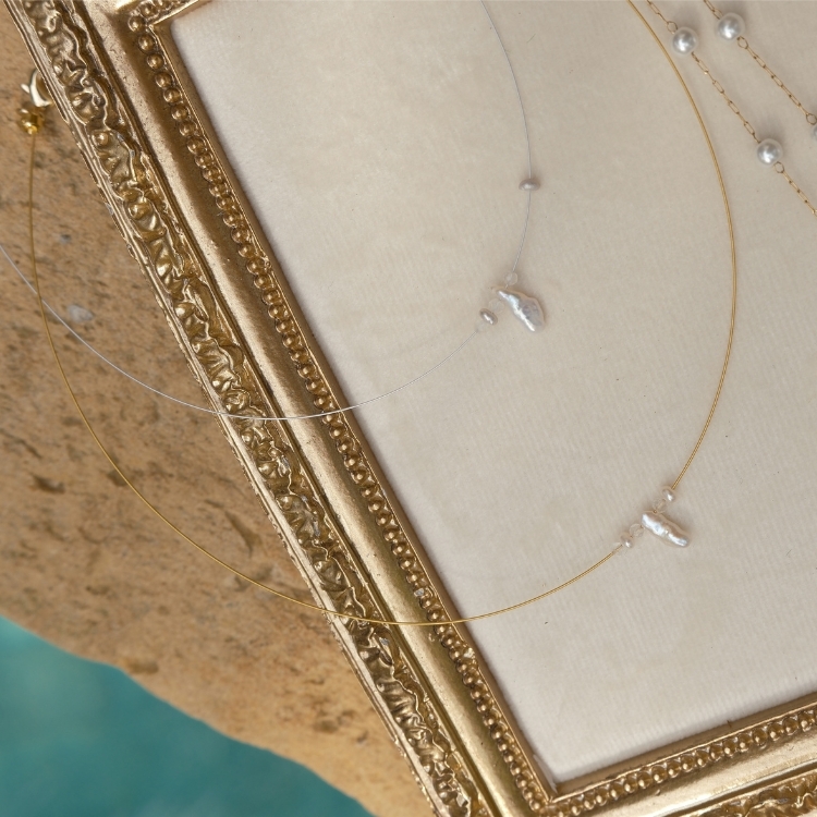 珠光詩篇 月映光霧系列 月光朝露 霧羽銀霜 天然珍珠 項鍊 二色