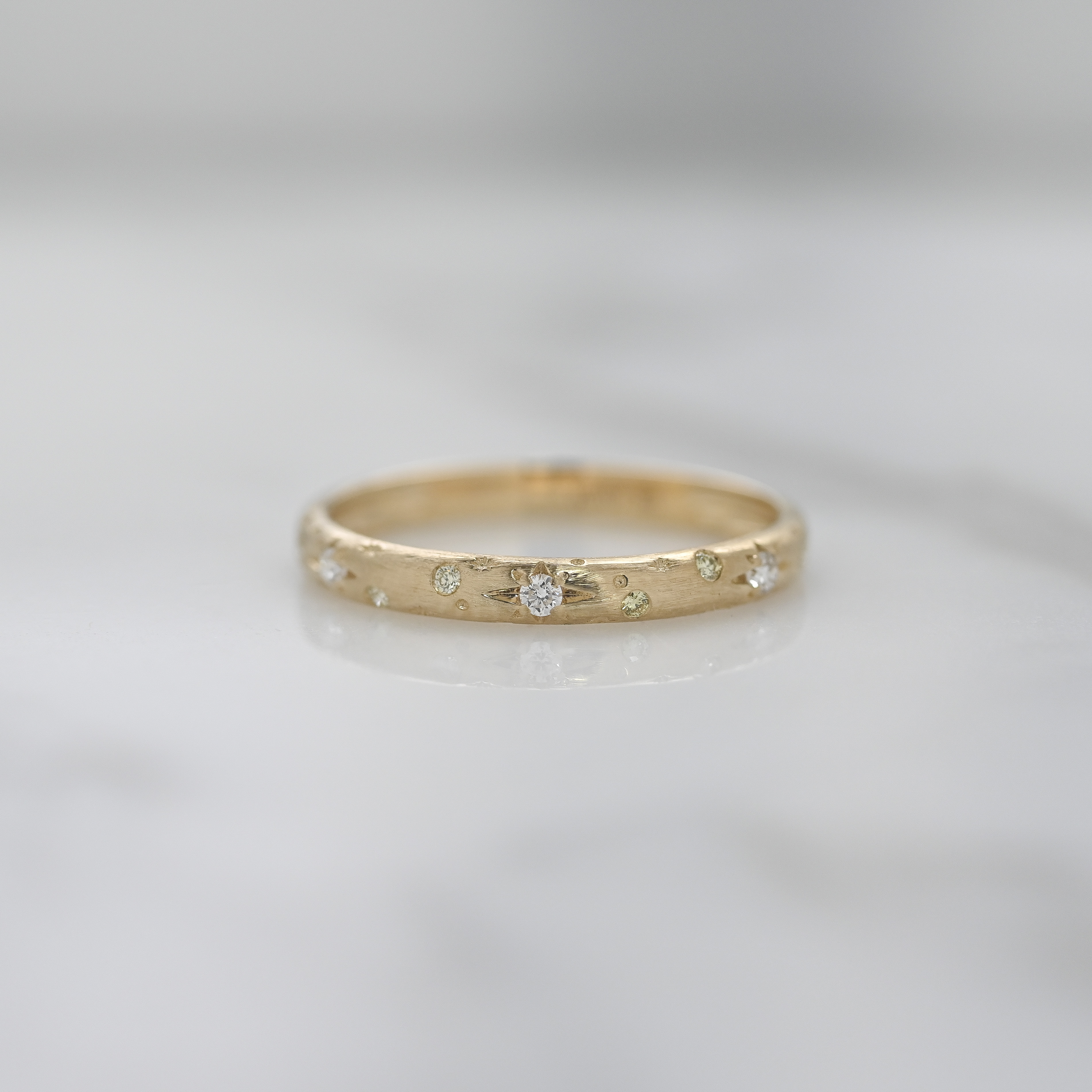 18K Universe Diamond Ring