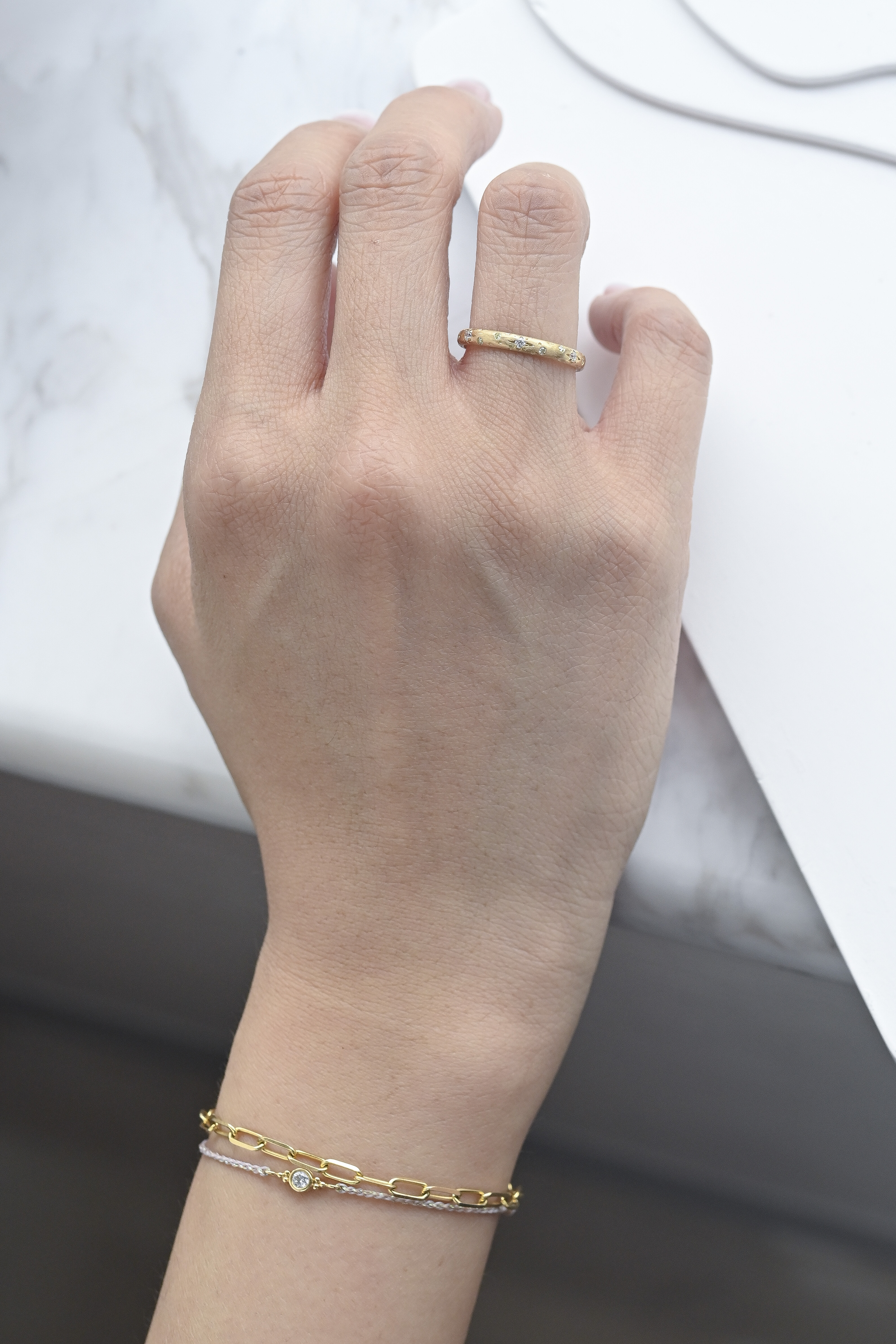 18K Universe Diamond Ring