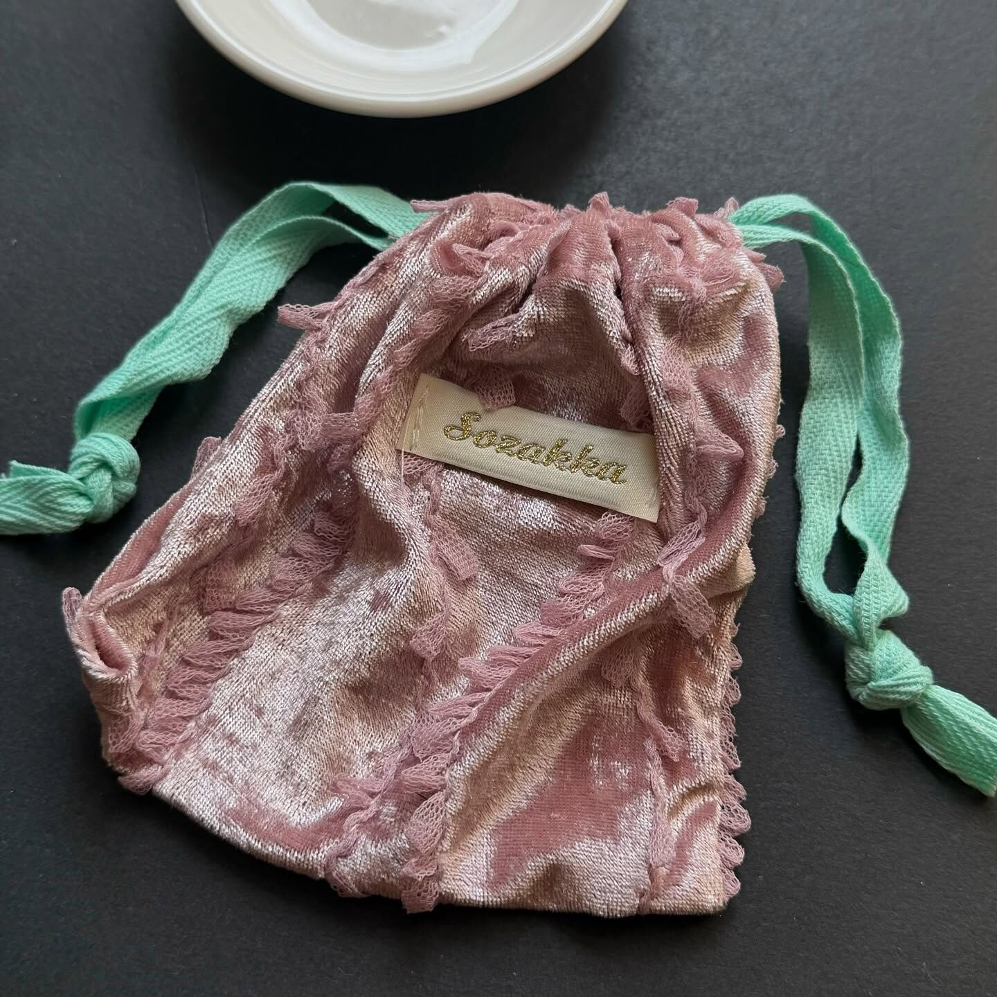 [原石] 水晶收納袋 粉紅色