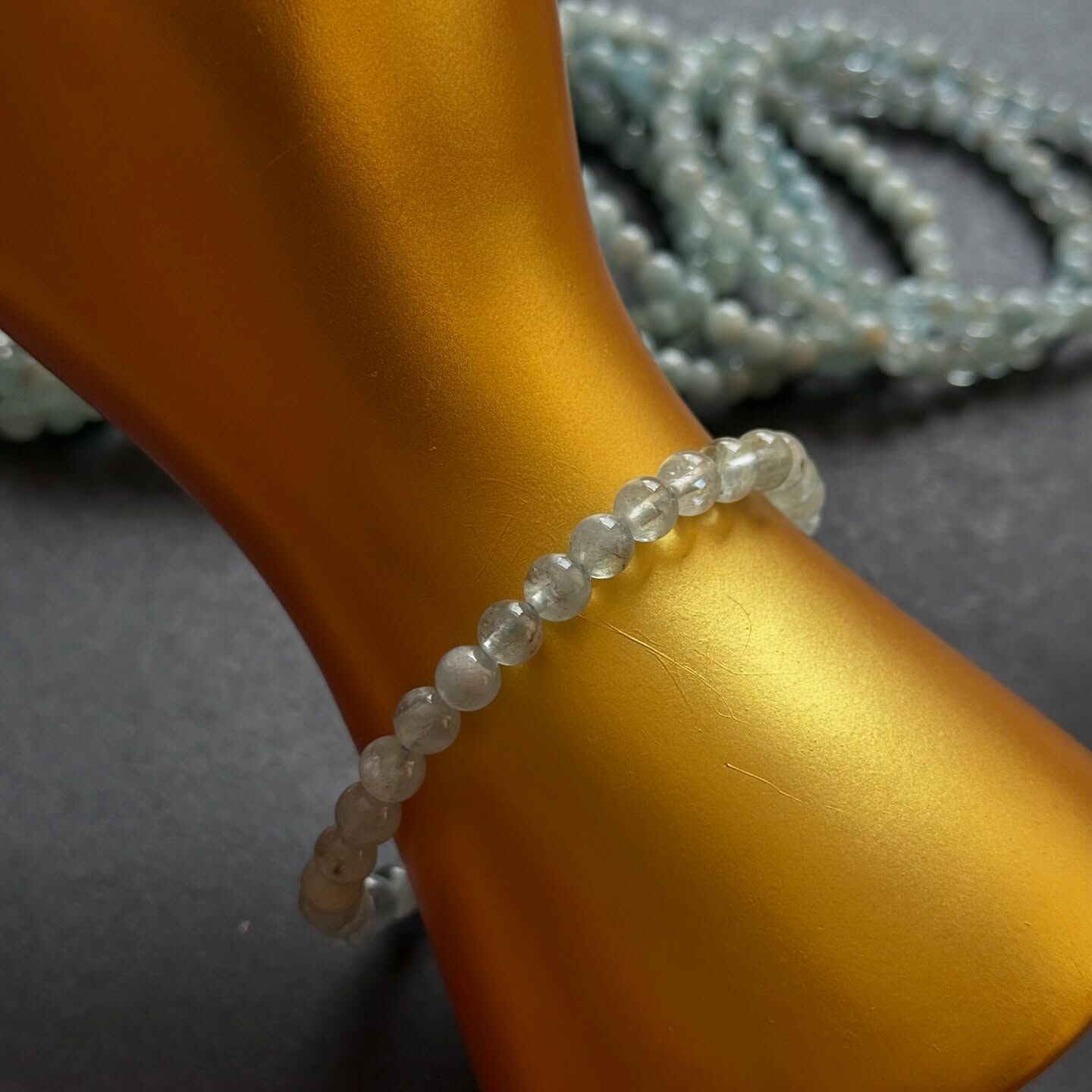 [原石] 海藍寶 水晶手串 出清系列