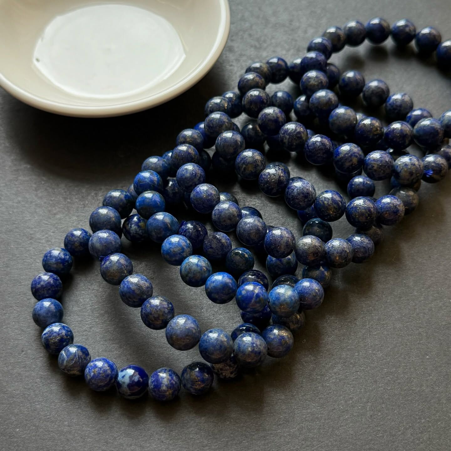 [原石] 青金石 水晶手串 10mm