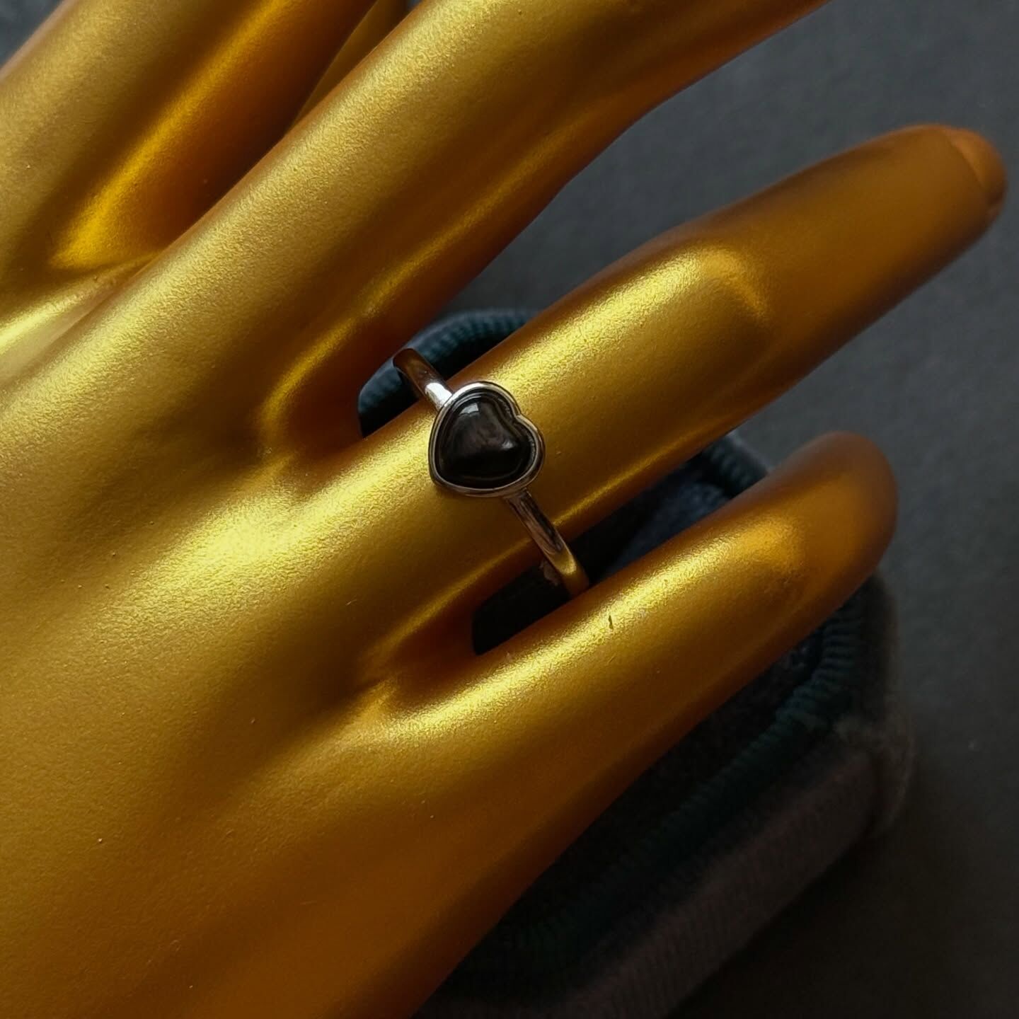 [原石] 金運石 水晶戒指