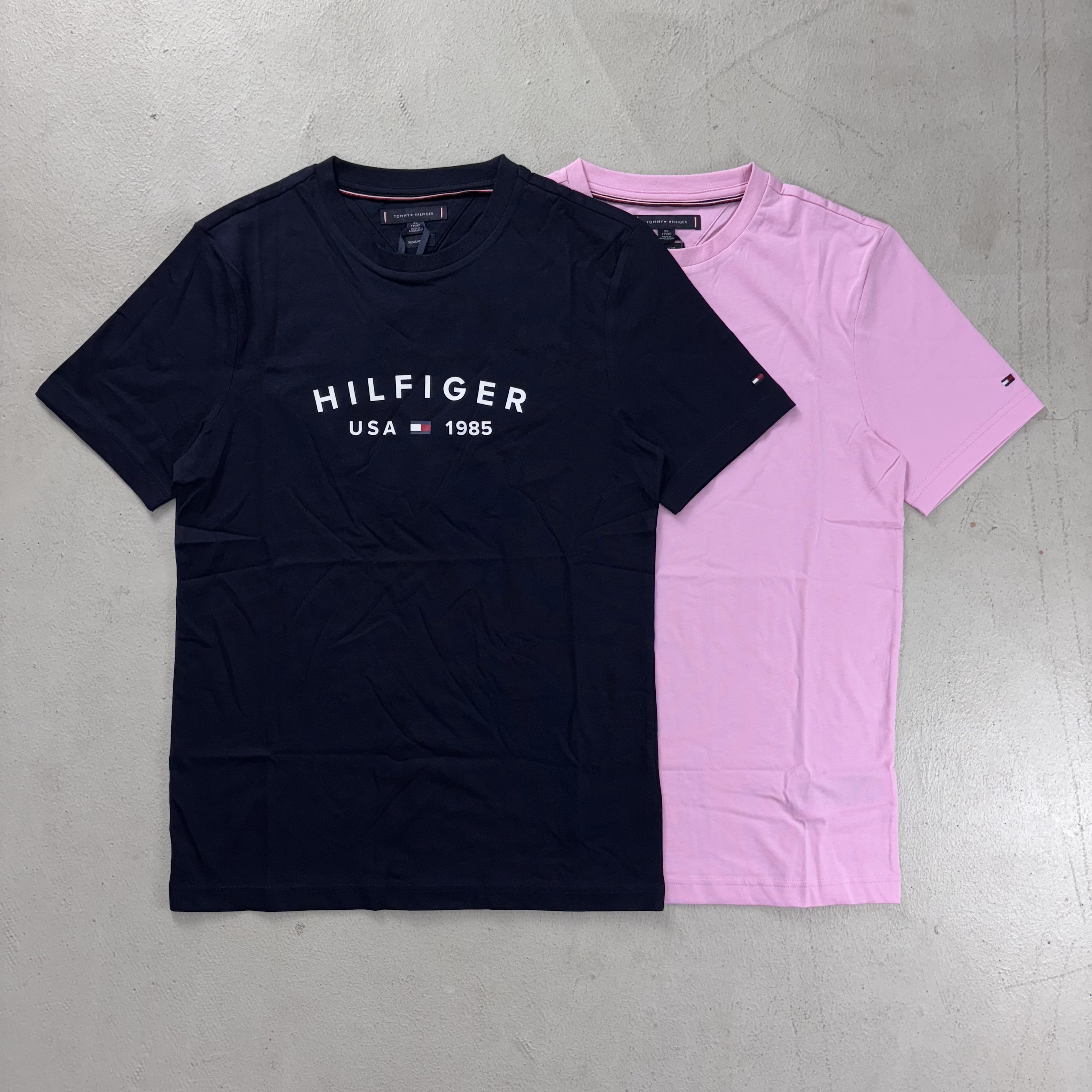 Tommy Hilfiger USA字樣短袖 深藍/粉