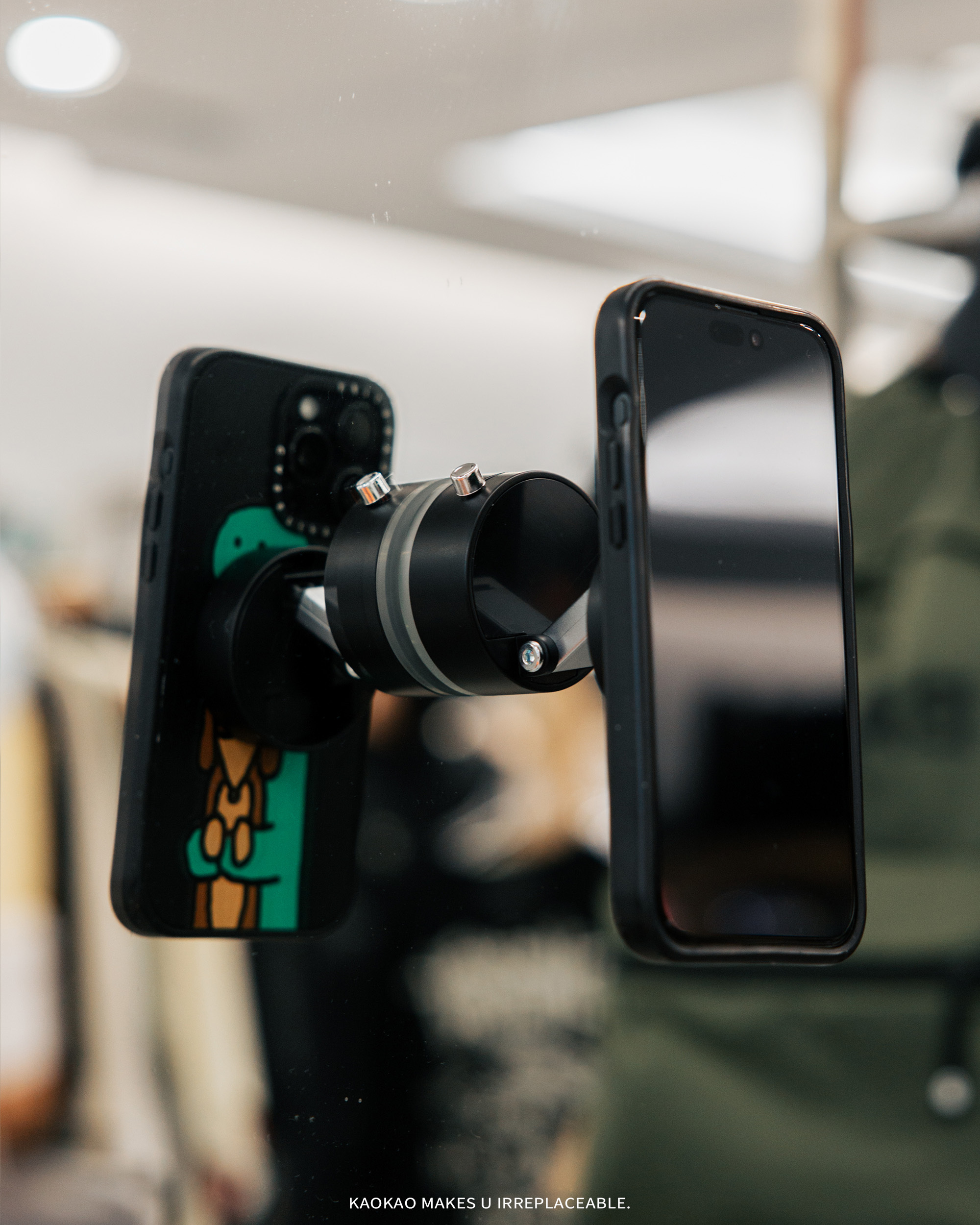 預購 多仰角 雙面強力 真空吸盤 磁吸手機支架 單鍵控制