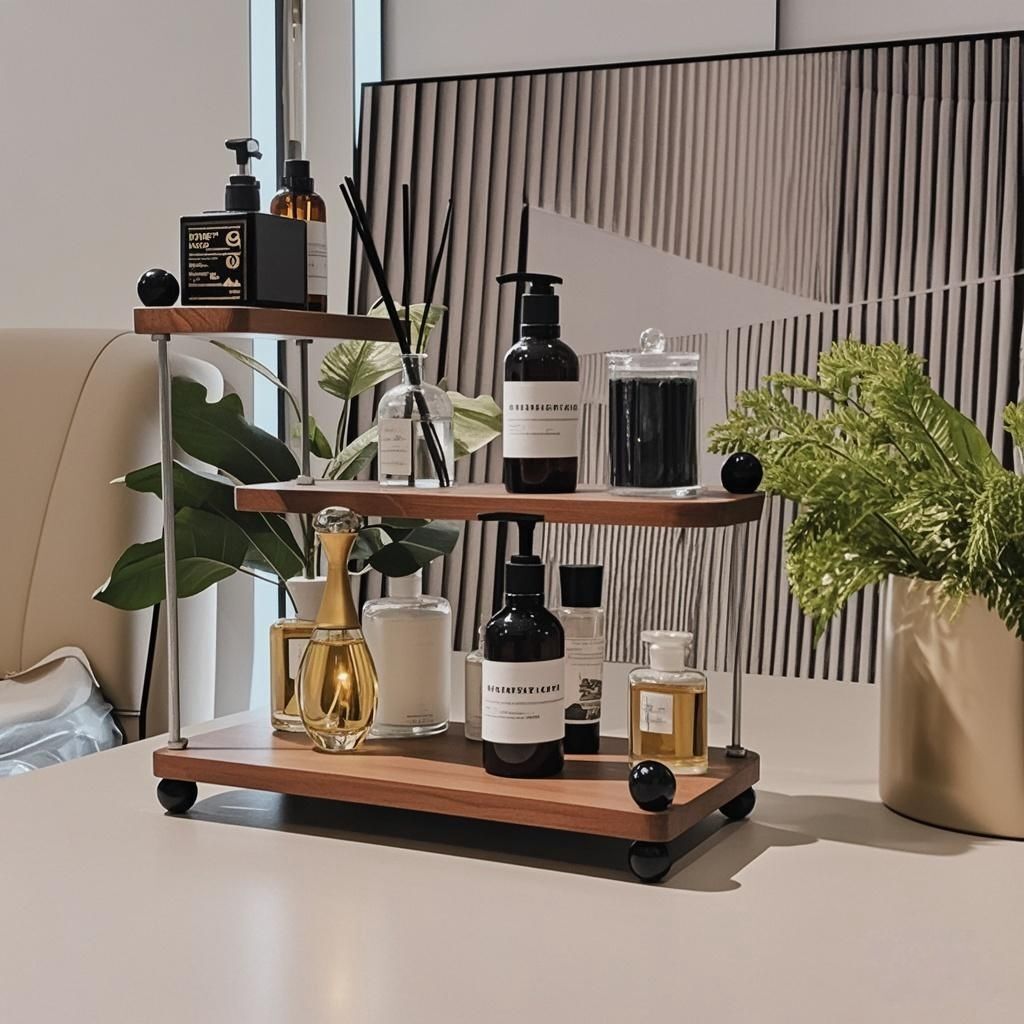 《6053》黑球底座多層收納架