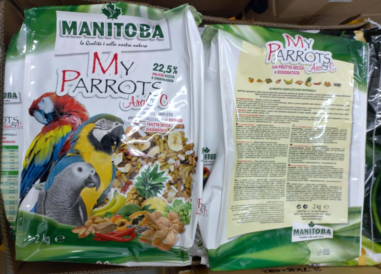 Manitoba® My Parrots Ara & C.  | 辣椒水果堅果合成糧（中大型）2kg