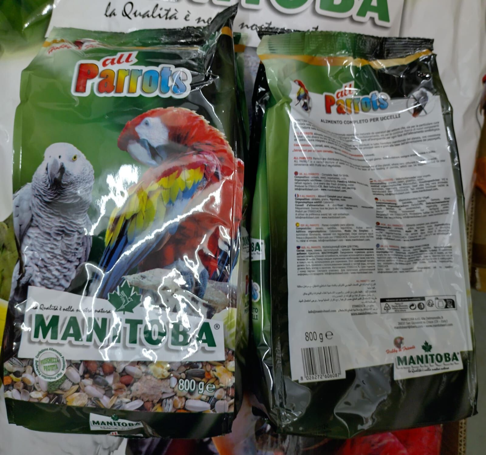 Manitoba® All Parrots | 堅果水果帶殼瓜子（中大型）800g