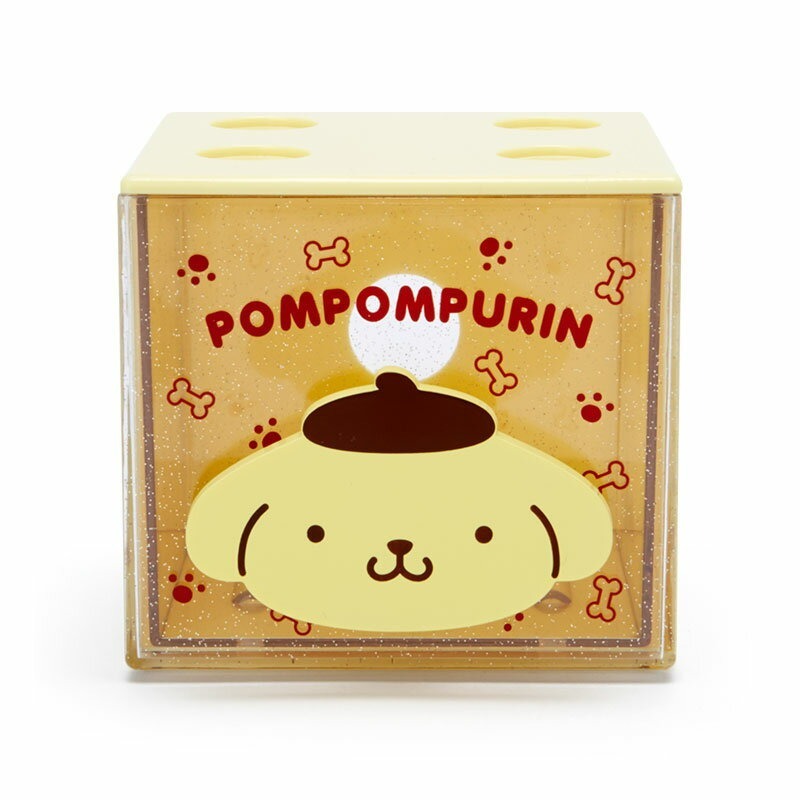 日本 Sanrio Pom Pom Purin 布甸狗 可組疊方形收納盒