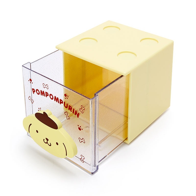 日本 Sanrio Pom Pom Purin 布甸狗 可組疊方形收納盒