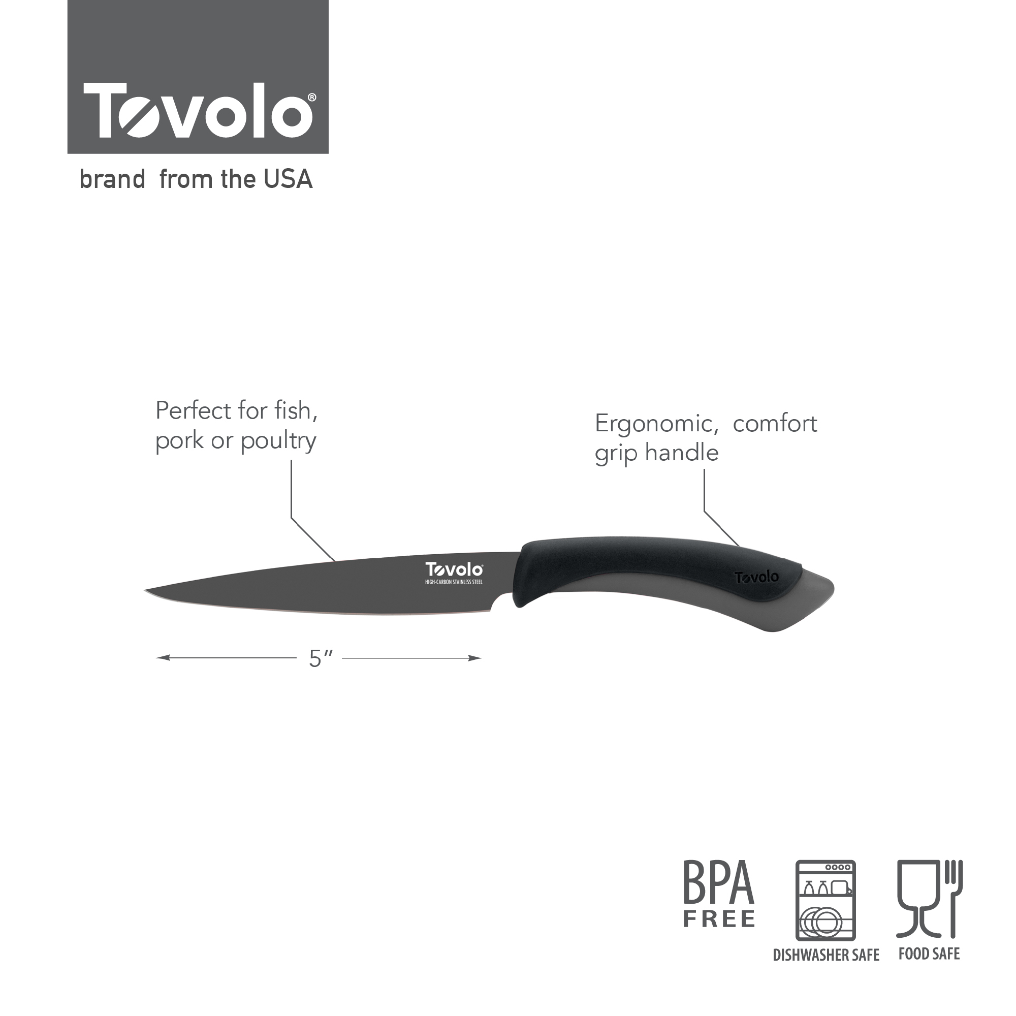 TOVOLO COMFORT GRIP 5" 切片刀 / 生果刀