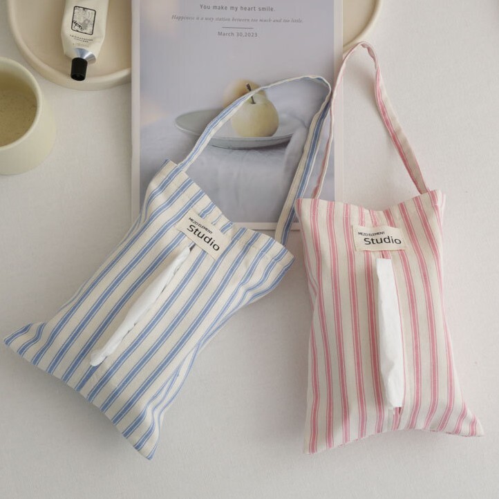 《6054》純色條紋掛式衛生紙套