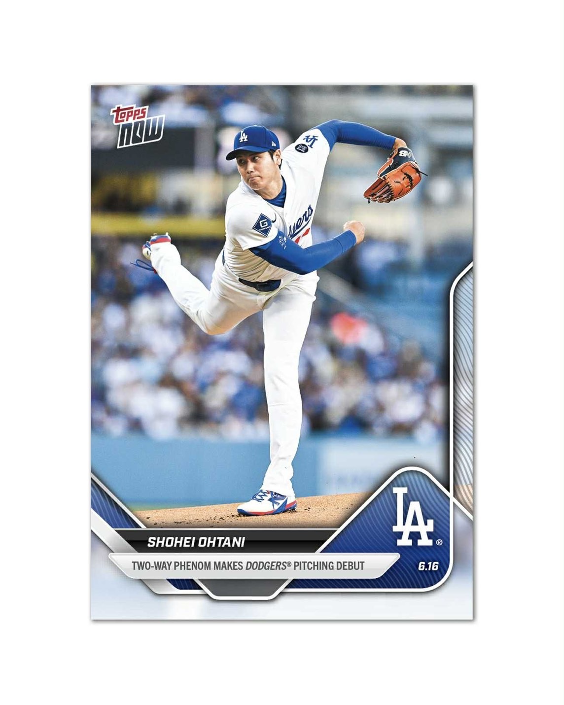 TOPPS 大谷翔平Shohei Ohtani 道奇生涯首次先發二刀流 紀念球員卡 #307