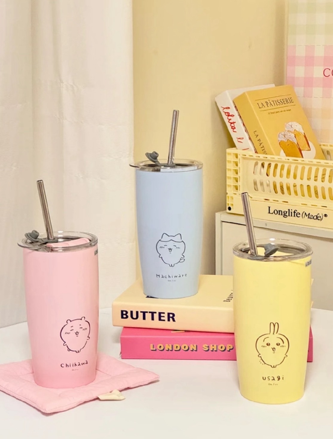 iSNEAKERS｜ MINISO x Chiikawa 吉伊卡哇 吸管杯 保溫杯 550ml 三款